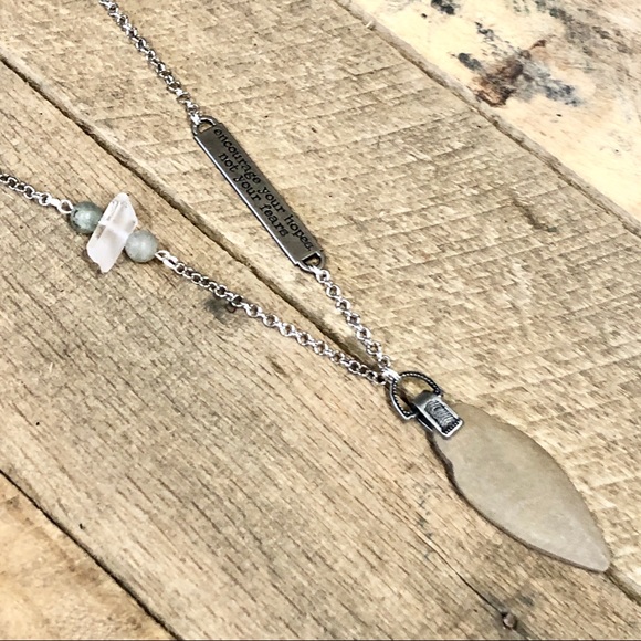 Driftwood, Quartz Crystal and Labradorite Bracelet - Picture 2 of 11